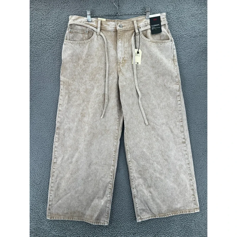Levis Premium Jeans XL Straight Denim Jeans Women 32 (Fit 36x29..5) Loose NWT‎